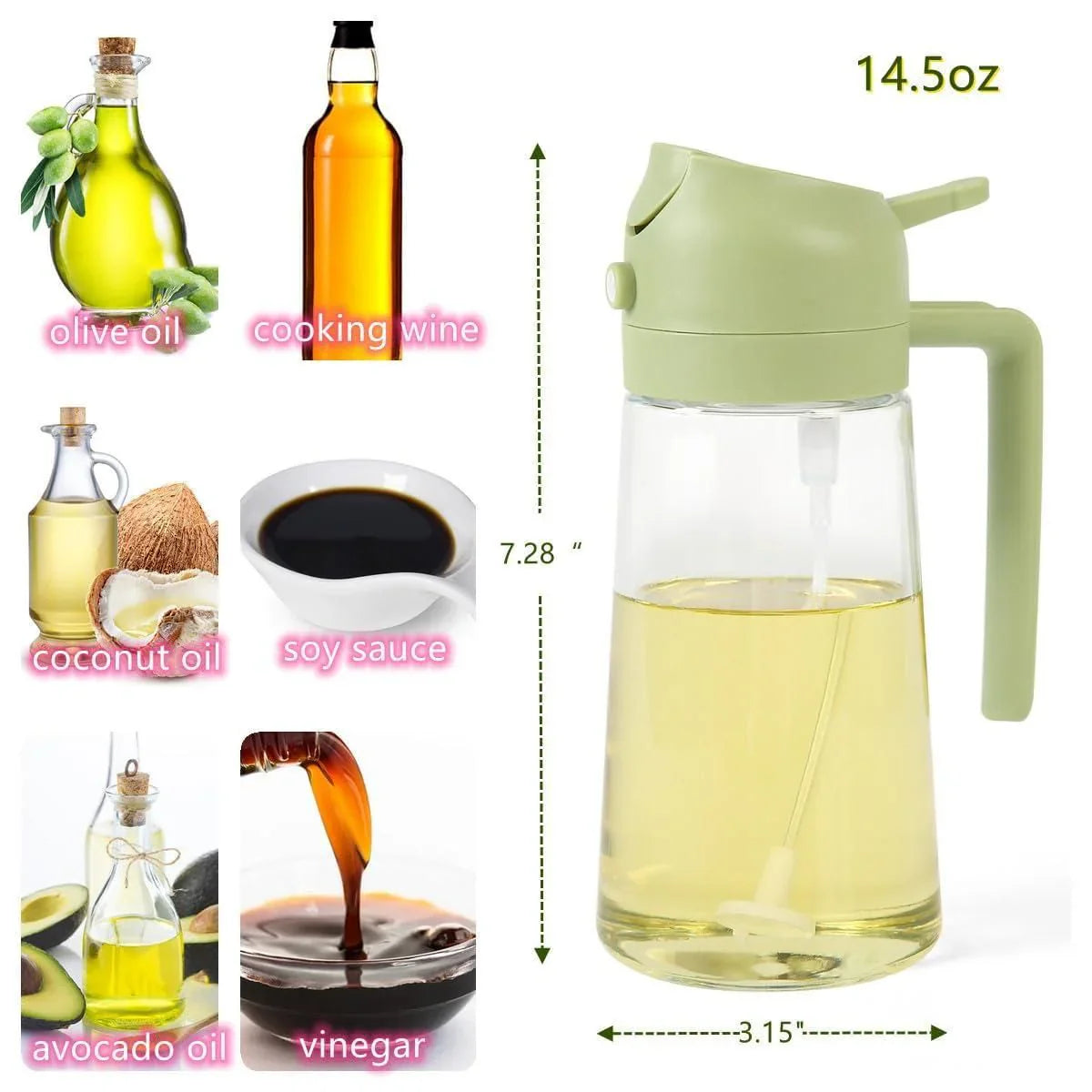 500ml Portable Sprayer Oil Dispenser      (BUY 2 GET FLAT 10% OFF AT CHECKOUT)