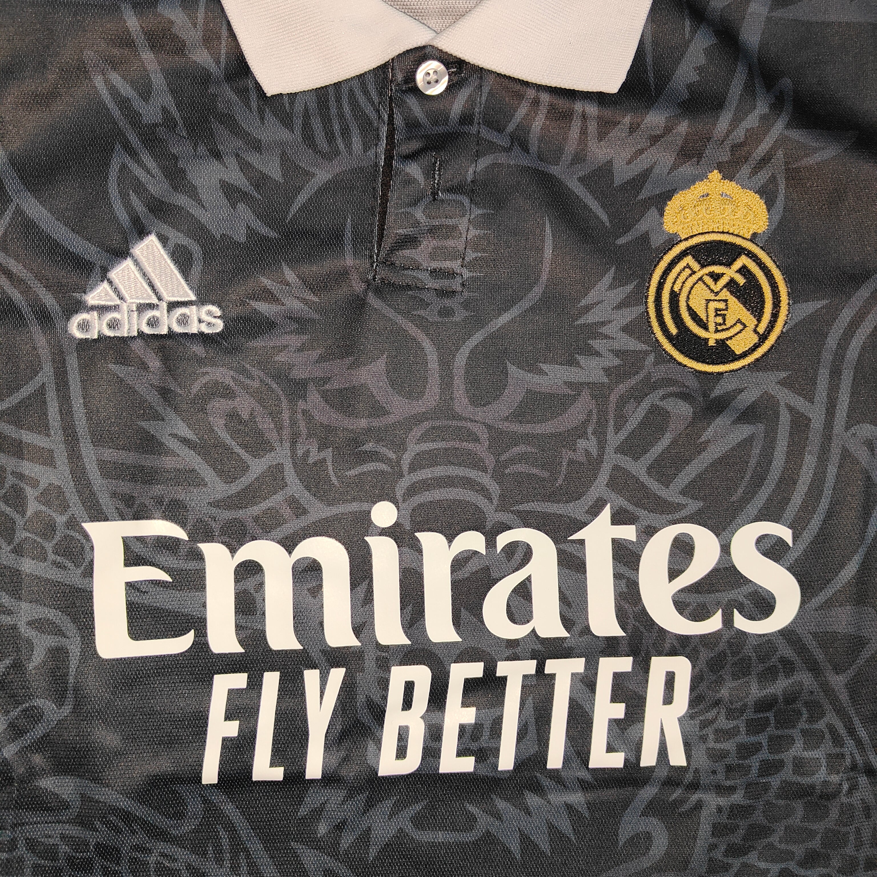 Real Madrid Special Edition Dragon Black Jersey (With Shorts)