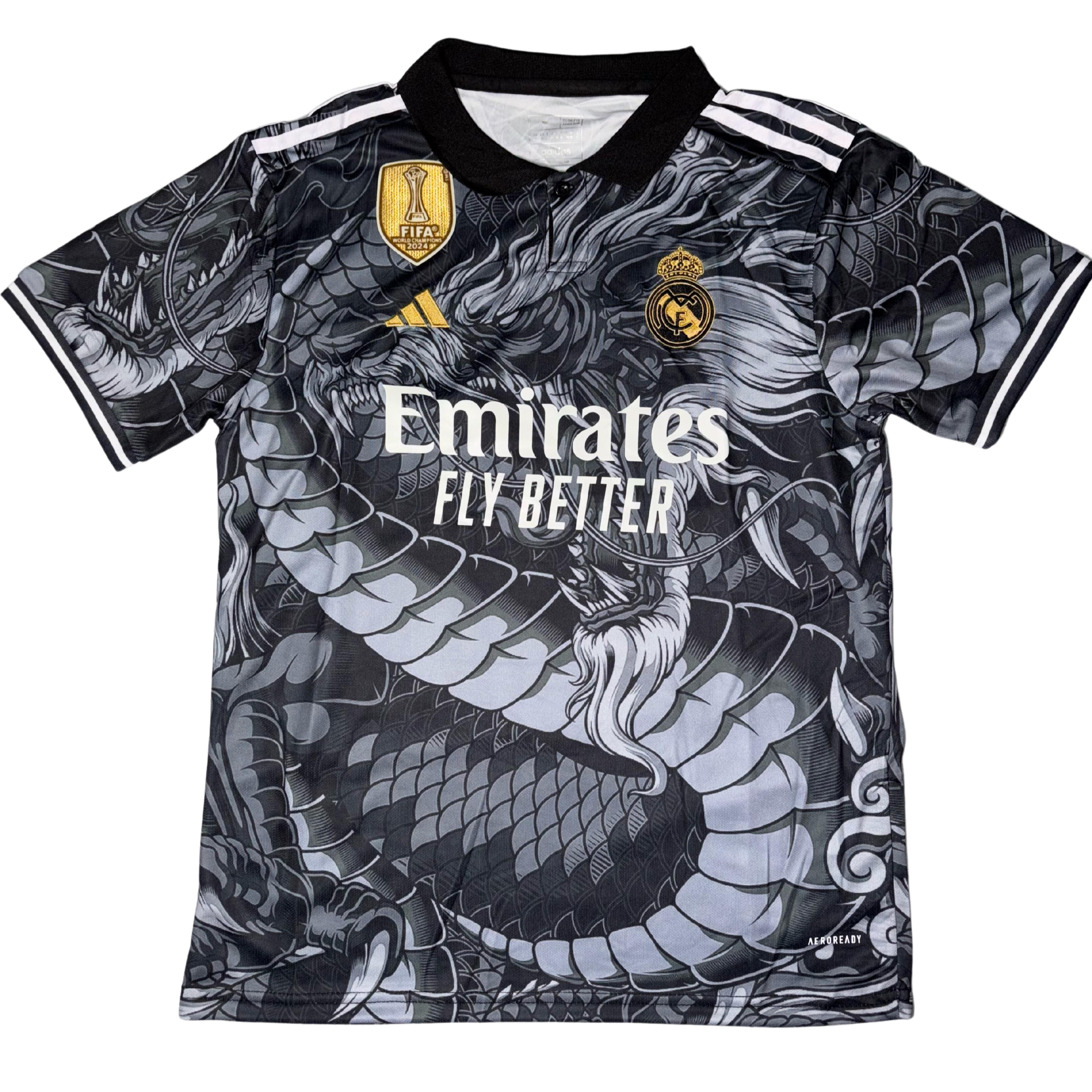 Real Madrid Black Dragon With Shorts (Special Edition) 2024
