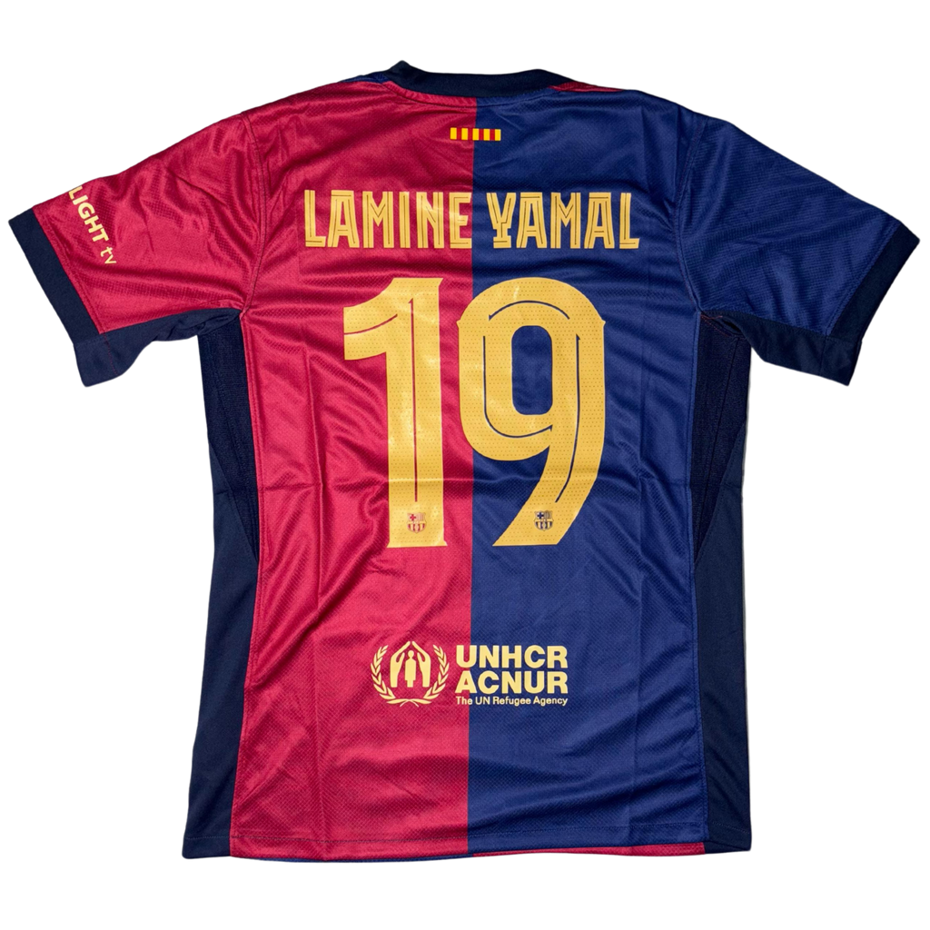 Barcelona Stadium Edition 24/25 Home Jersey – Lamine Yamal Printed (Premium Quality)