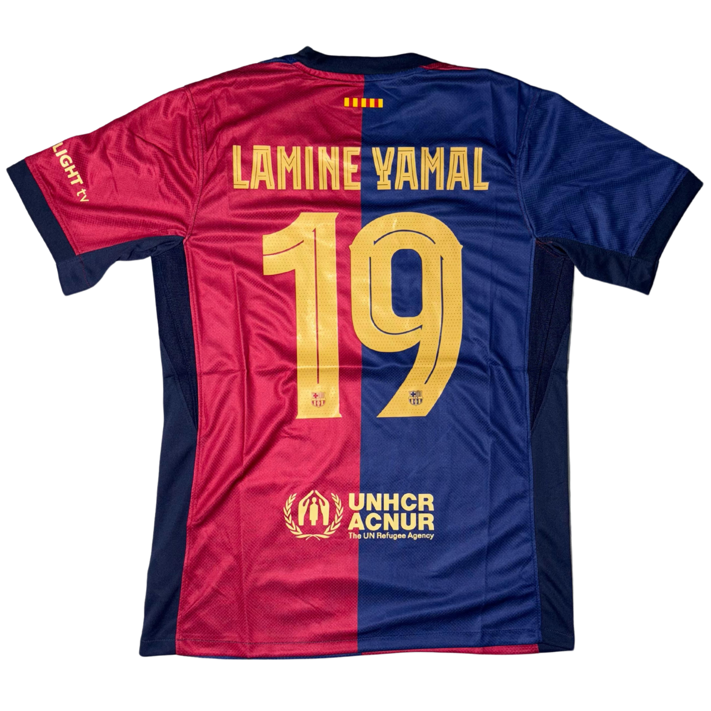 Barcelona Stadium Edition 24/25 Home Jersey – Lamine Yamal Printed (Premium Quality)
